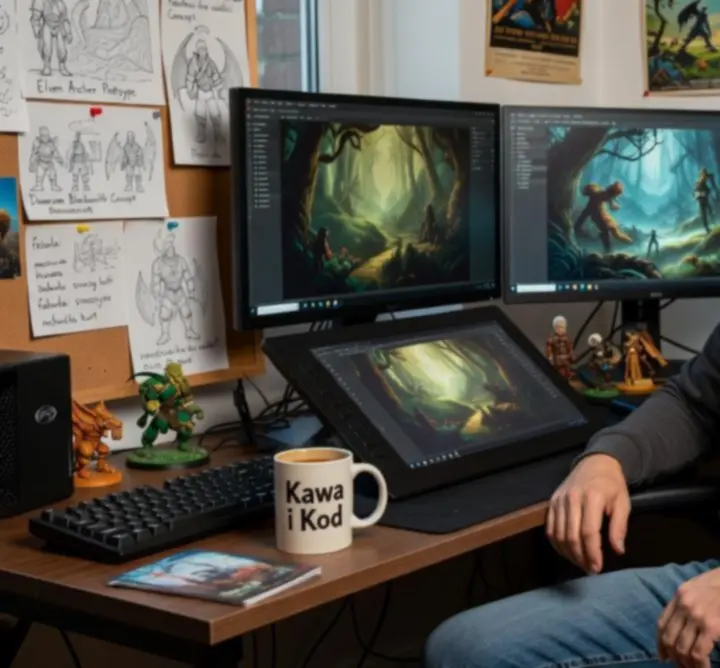 Portret Adama Bogdana Fedoruka, twórcy projektu The Art of Game i reprezentanta RetroQuest Studio.