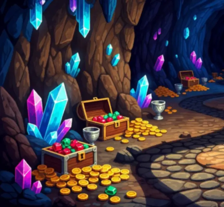 Jaskinia pełna ukrytych sekretów w retro-fantasy świecie The Art of Game.